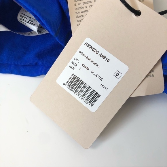 Roberto Cavalli Bikini Balconcino Bluette Bikini Bottom - Picture 5 of 5